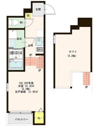 シンギュラリティの物件間取画像